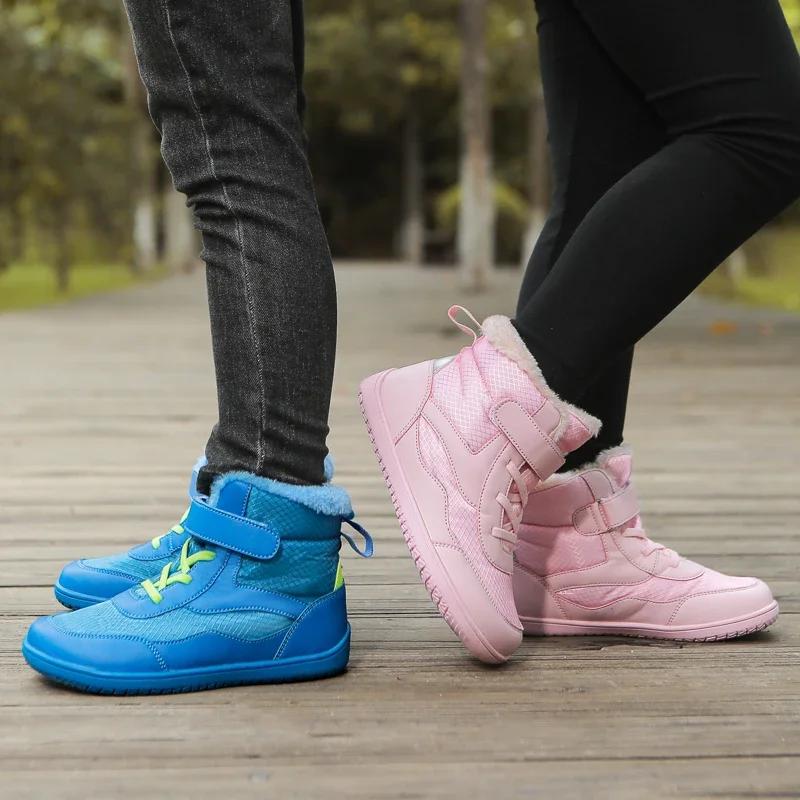 Детские высокие босоножки для мальчиков и девочек, минималистичные кроссовки, легкие, удобные, с нулевой высотой, для малышей, маленьких и больших детей