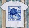 1954 Canada Beaver Postage Stamp Movie Film Meme Music Gift Funny Style Unisex Top Mens Womens Tee T Shirt T1632
