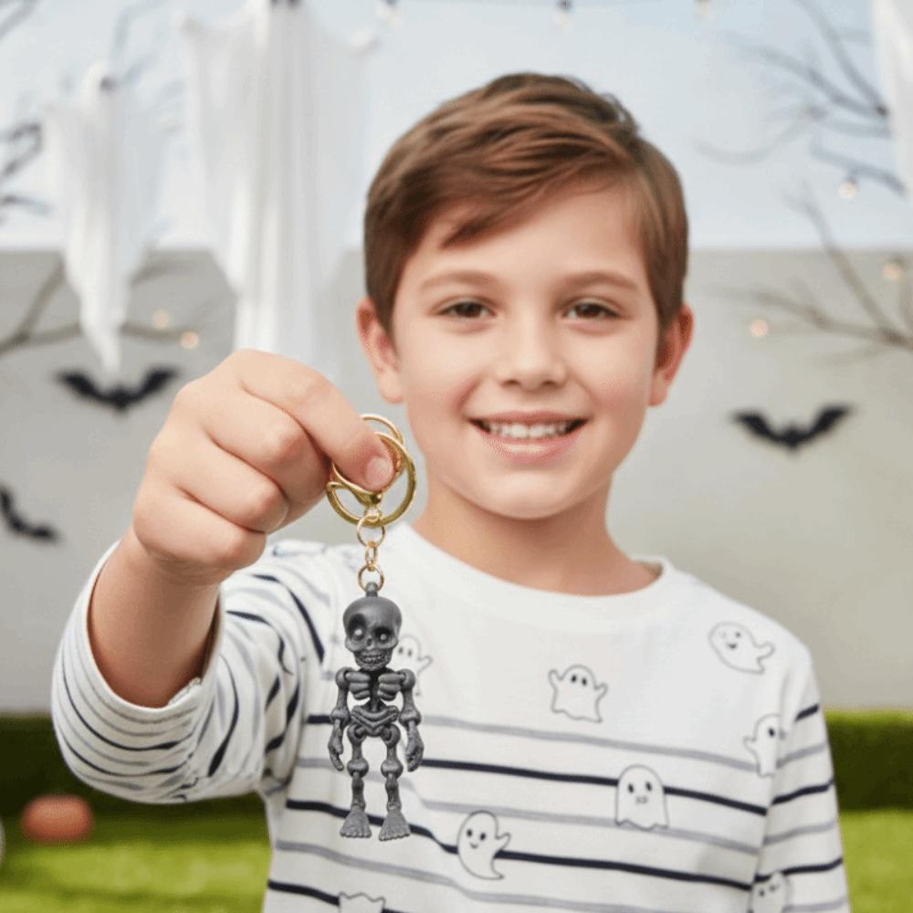 Articulated Joints Articulated Skeleton Key Ring 3D Printing Skull Bag Pendant Festival Gift