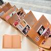 Accordion Photo Album Stretchable Kraft Paper Scrapbook Folding DIY Souvenir Book Scrapbook Album Gift for Wedding Birthday Graduation