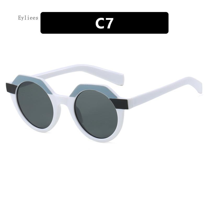 Модные маленькие квадратные солнцезащитные очки неправильной формы Женские Ретро Круглые Прозрачные Океанические Линзы Защита от УФ-излучения UV400 Мужские Панк Солнцезащитные очки с заклепками gafas