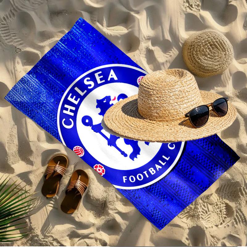 football club F.C Print Beach Towel Design, Soft, Lightweight. for Home Bathroom, Spa, Pool, Yoga, Surfing, Camping, Gift for Family, Friend