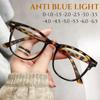 Transparent Anti-blue Light Myopia Glasses Women Men Ultralight Eyewear Oversized Near Sight Eye Glasses Diopters -1.0 To -6.0