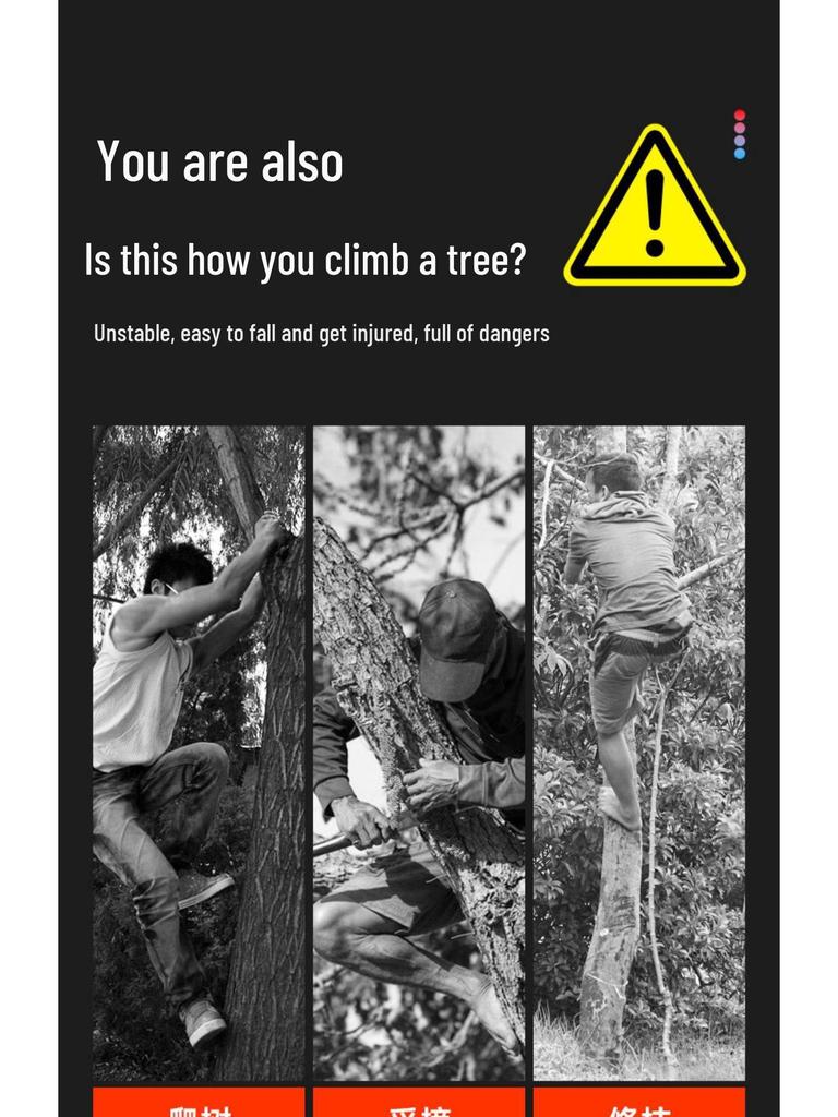 Steel Tree Climbing Foot Spikes with Cat Claw Design