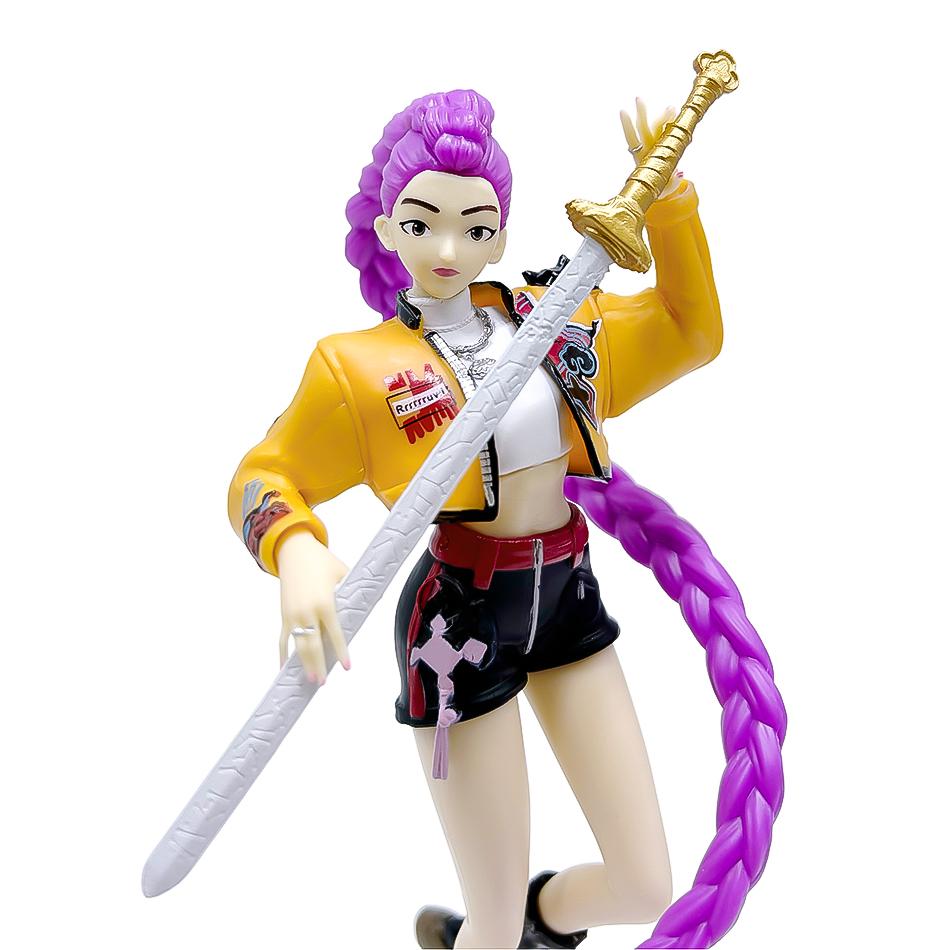 Kpop Demon Hunters kawayi Фигурка Игрушка Модель из ПВХ Мультяшная Игровые Аксессуары Настольное Украшение Коллекционная Кукла Для фанатов Подарок