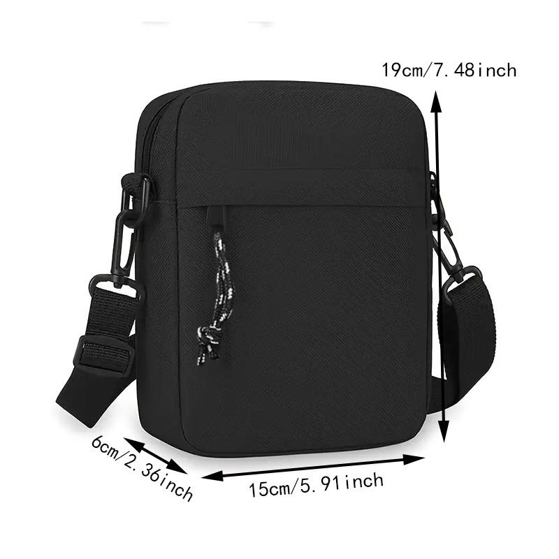 1 шт. Легкая регулируемая нейлоновая сумка-слинг через плечо для мужчин, отделение с застежкой-пряжкой, сумка через плечо для выхода в свет