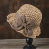 Sunscreen Sunshade Bucket Hat Bowknot Panama Hat Fashion Beach Straw Hat  Daily