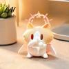 Heart Warming Gift for Holidays Cute 3D Printed Cat Figurine Cartoon Desk Ornament with Playful Mouth Covering Novelty Birthday Design Compact