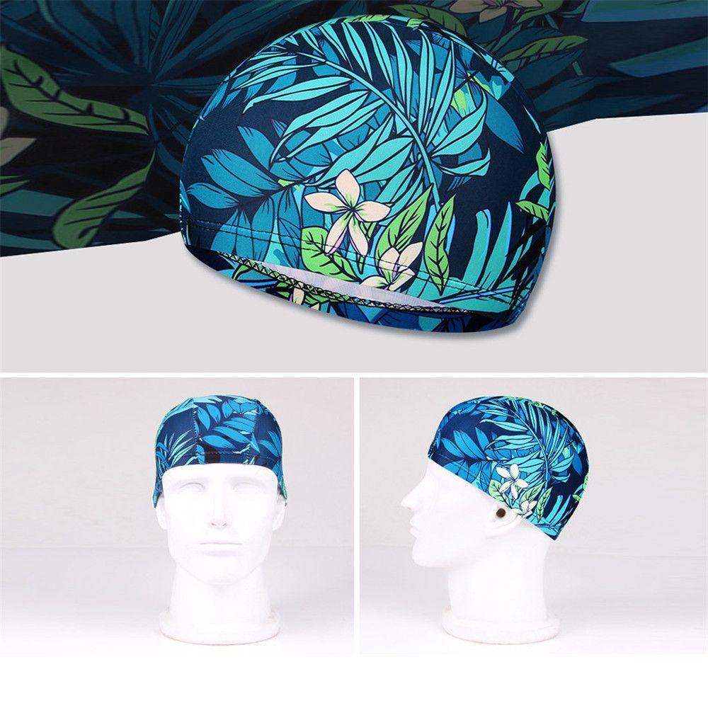 Fashion Breathable Flowers Bathing Hat Quick Dry Swimming Cap Sports Turban