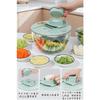 ZATAO Salad Spinner, Slicer, Multifunctional Vegetable Cutter, 12-in-1 Functions: Slicing, Washing, Draining, and More, 6 Interchangeable Blades, Larg