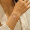 Chic Handcrafted Daisy Flower Bracelet Copper Vintage-Inspired Summer Fashion Accessory For Women Oil Droplet Gift