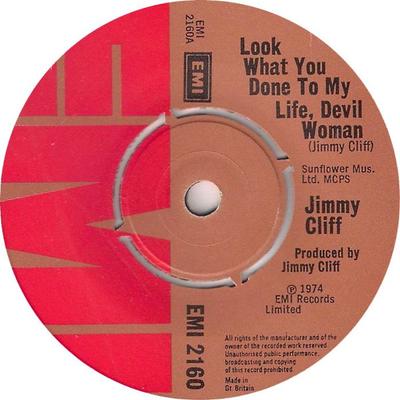 7-дюймовая пластинка JIMMY CLIFF - Look What You Done To My Life, Devi EMI2160 EMI 1974 UK Регги, Ска и Даб Б/у