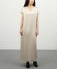 RAW TO RAW Wrd038 Drop Shoulder Sleeveless Satin Dress (White Sand)