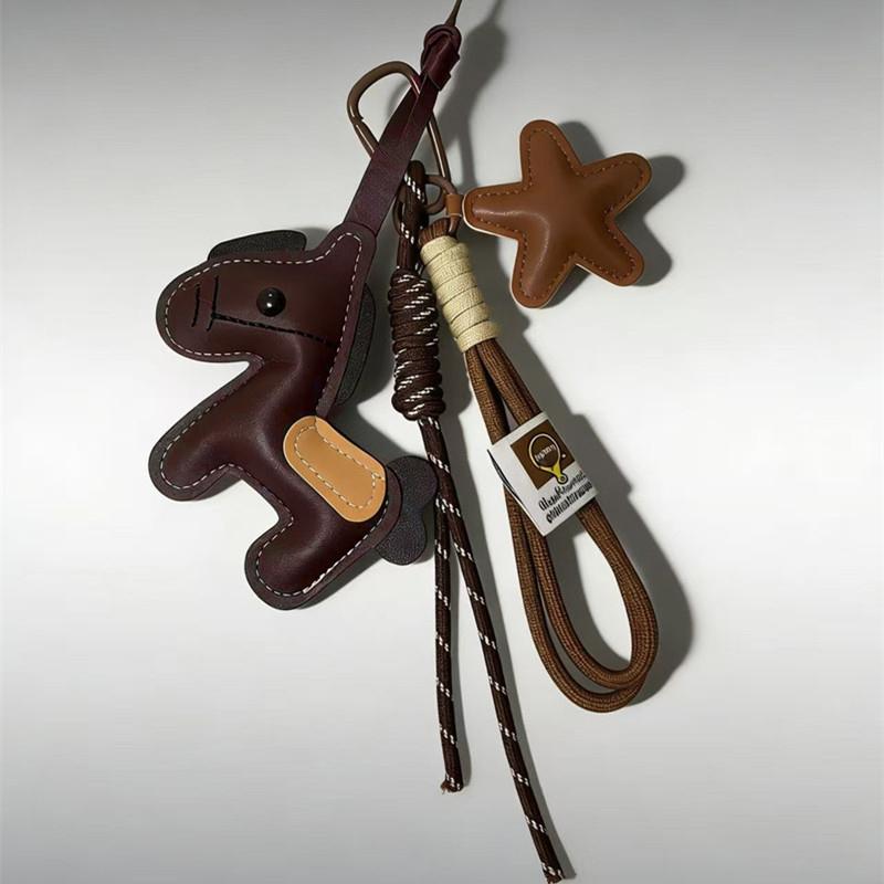 Yogodlns Мини-рюкзак из искусственной кожи с лошадью, подвеска для сумки, брелок для сумки, аксессуары для сумок