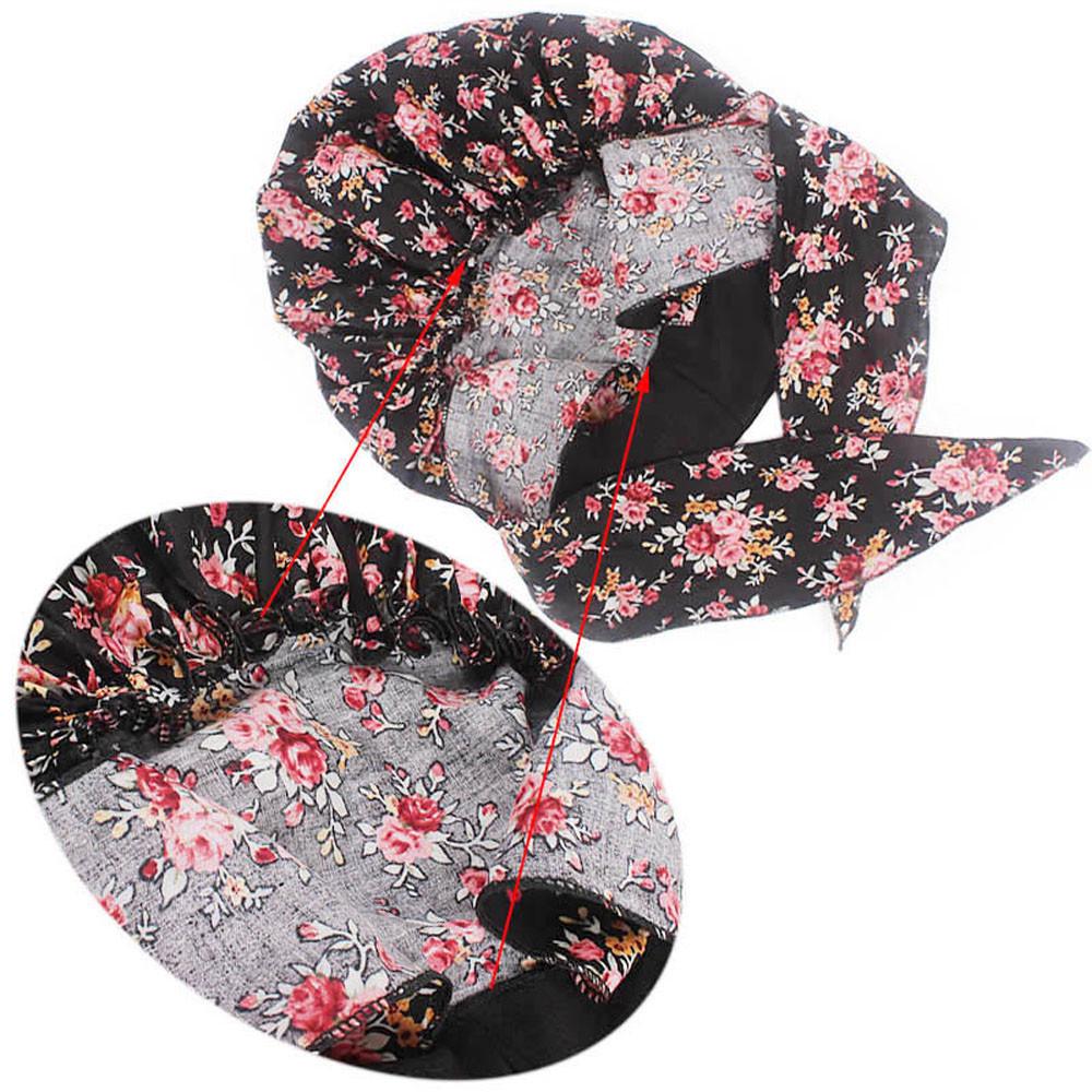 Женская мусульманская шляпа с принтом, стрейч-тюрбан в стиле ретро, шапка с головным убором