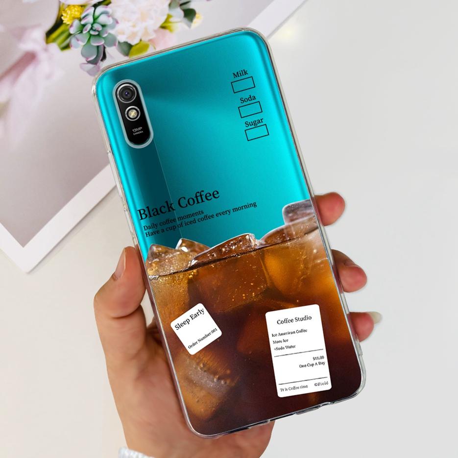Для Xiaomi Redmi 9A Чехол Redmi 9AT Стильный Расписной Чехол Прозрачный Силиконовый Чехол для Телефона Для Xiaomi Redmi 9A Sport Redmi9A T Мягкие Чехлы