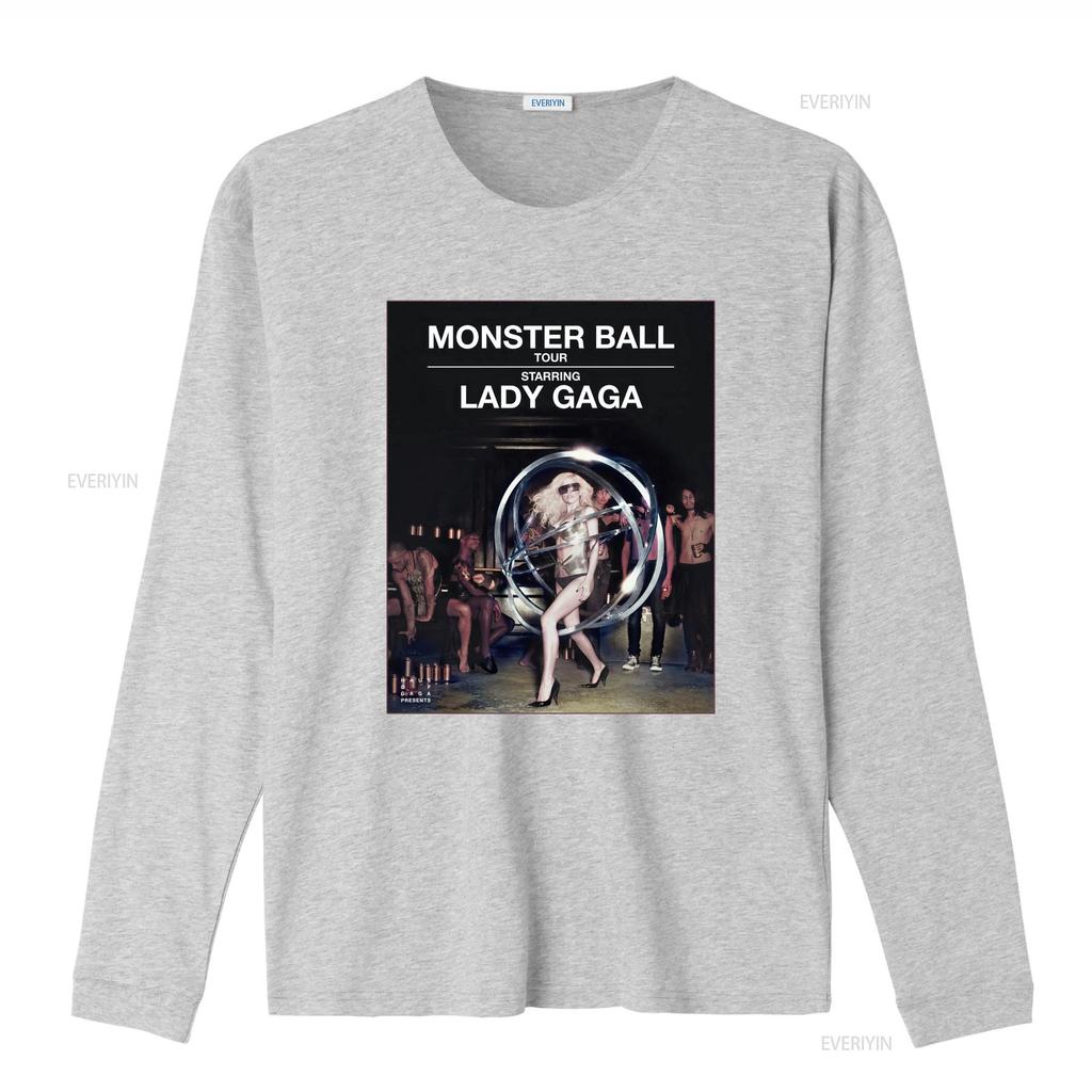Lady Gaga The Monster Ball Tour Concert T Shirt S To XL vintage Washed Casual Versatile fashion Stretched homme