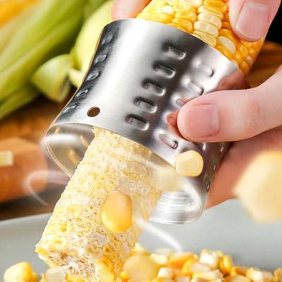Круглая кукурузная очистка из нержавеющей стали с зубчатым лезвием Машина для очистки кукурузы от початков Строгальный станок Стриппер Резак Кухонные принадлежности