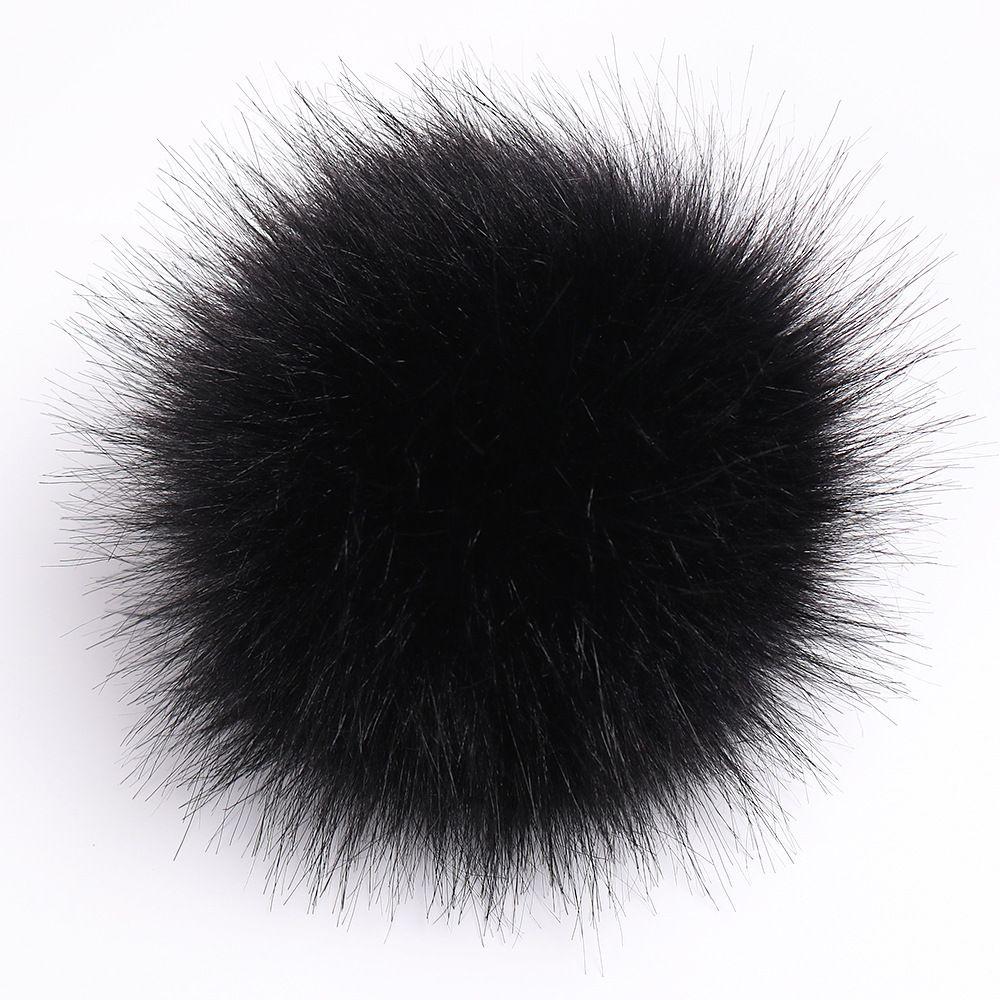 Faux Women Diy Raccoon Fur Pom Poms Ball For Knitting Beanie Hats Accessories