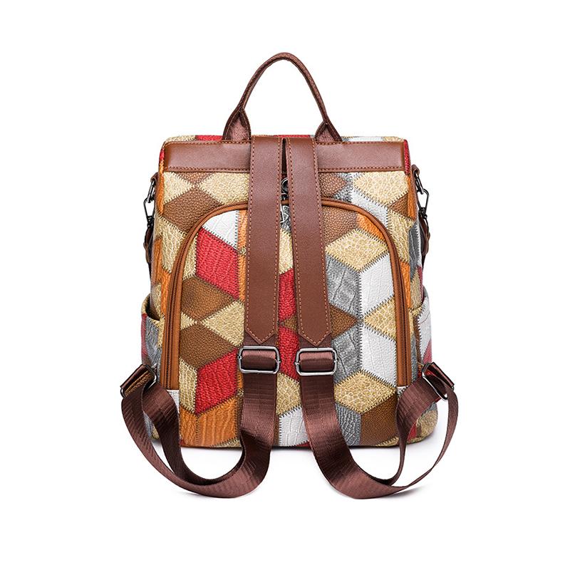 Yogodlns Противоугонный водонепроницаемый женский рюкзак из искусственной кожи, женская дорожная сумка, повседневная школьная сумка для девочек-подростков, сумка для книг с несколькими карманами