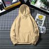 New Autumn and Winter Plus Fleece Long Sleeve Sweatshirt Men's Loose Jumper with Rope Hoodie Men's Jacket
