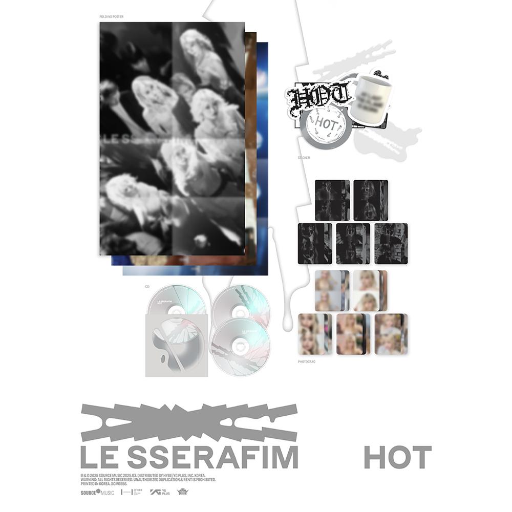 LE SSERAFIM ГОРЯЧЕЙ (5-й Мини) Вкл.. KPOP MERCH POB