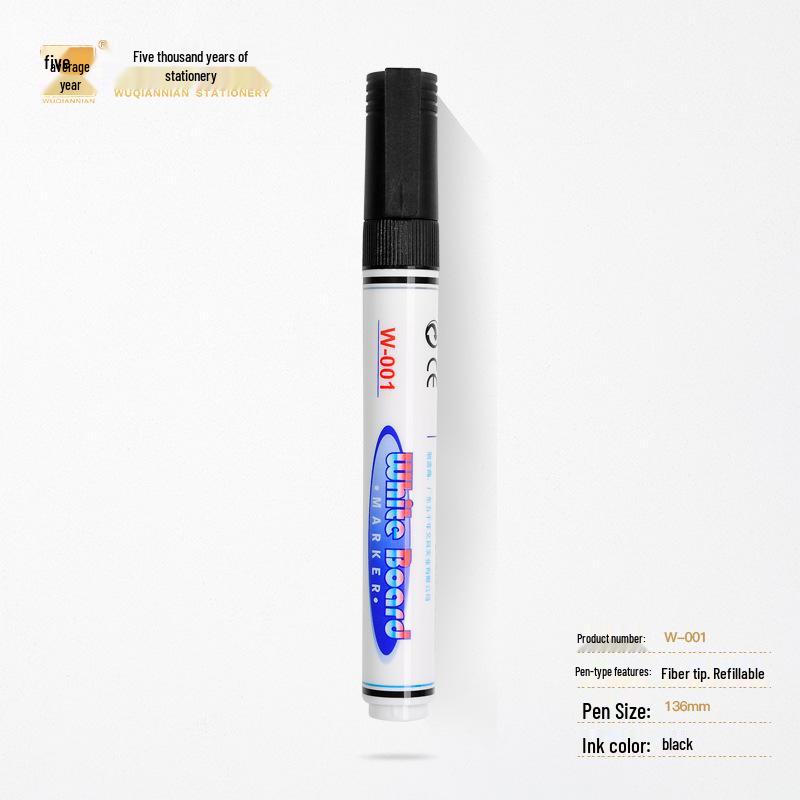 Long-lasting, High-capacity Erasable Whiteboard and Glass Marker with Thick Tip for Easy Erasing and Logo Printing.
