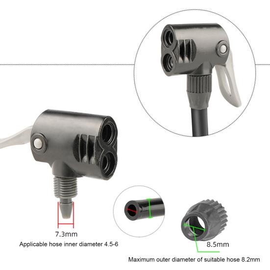 Bicycle Air Pump Extension Tube Extra-long Heat-Resistant Universal Bike Air Pump Connector Tire Inflator Nozzle Accessories