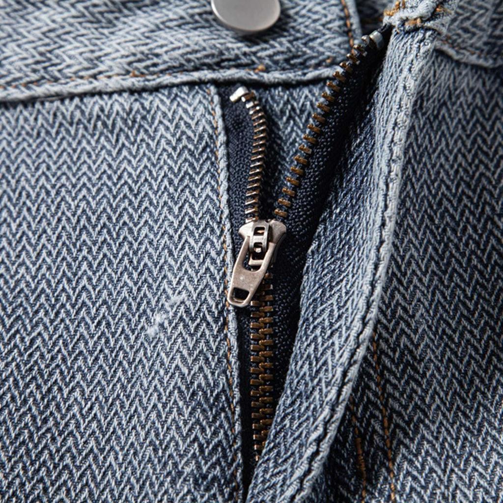 Men's Summer Solid Color Textured Casual Denim Shorts Men's Fashion Shorts