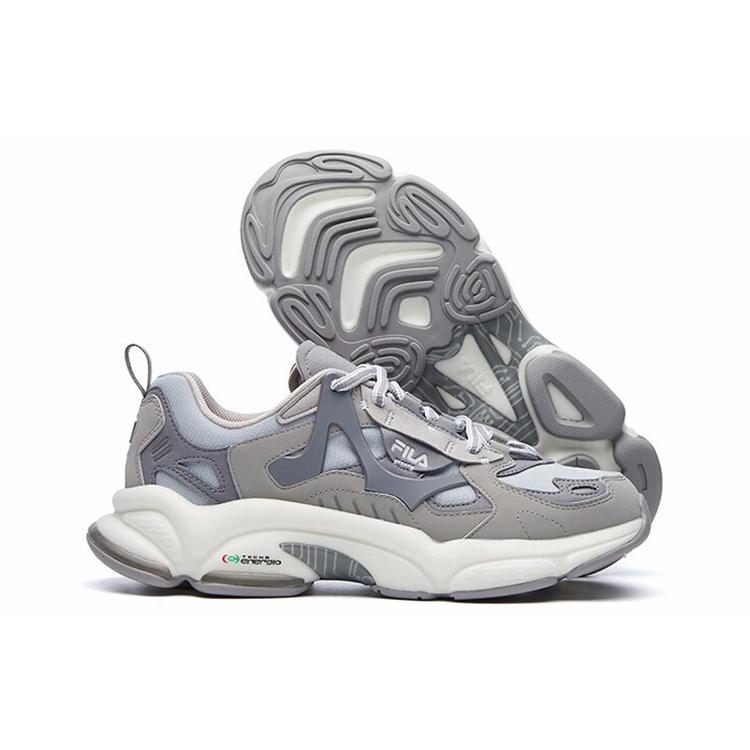 FILA FUSION RJV Cushioning Abrasion Resistant Breathable Low top Casual Shoes Men's Solar Rock Gray (Unisex) Casual Shoes T12M111107FGD