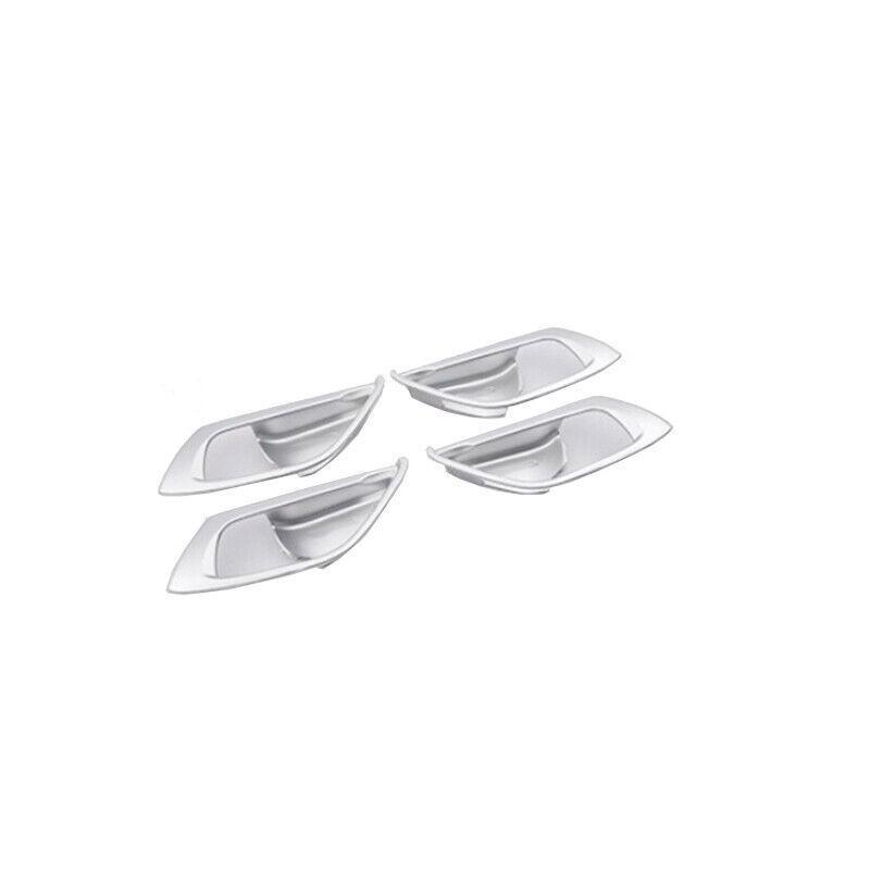 Fit For Mazda CX-5 CX5 2017-2024 Matte Silver Car Inner Door Handle Frame Trim