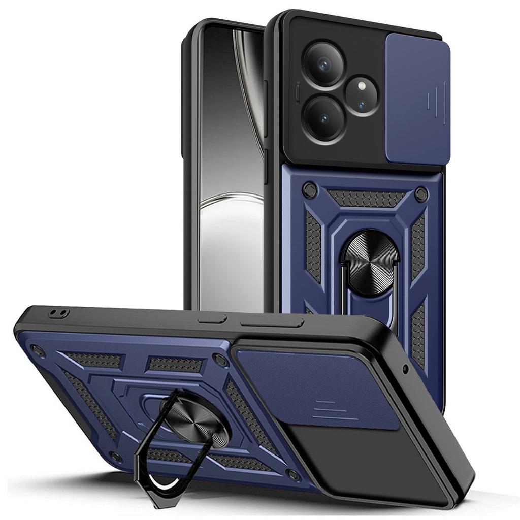 Военный защитный чехол для камеры с держателем для Realme GT Neo 6 6T GT 3 N53 N55 C61 C63 C65 C67 C51 C53 C55 C35 C21Y C25Y противоударный чехол с кольцом-подставкой