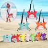 Beach Mesh Girls Bag Shell Collecting Bag PVC Crab Shape Seashell Storage Pouch Toys Collecting Storage Bags Outdoor Accessories