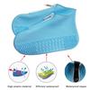 Unisex Zipper Reusable Shoe Covers Waterproof Galoshes Rubber Boots Women Anti-slip Covers for Shoes Men Silicone Shoe Protector