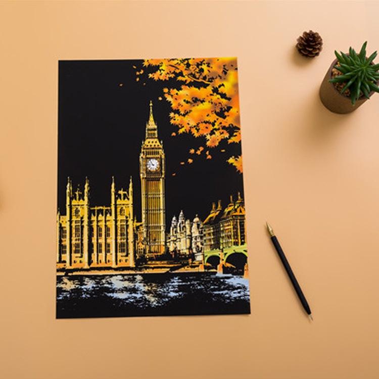Веселье DIY Рисование Дудлингом Магия Царапины Живопись Книга Дети Дети Обучение Образование Игрушки Рождество