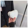 Niche design exquisite peach heart bag crocodile print chain single shoulder crossbody cross-body women's bag 2025 new personalized love bag