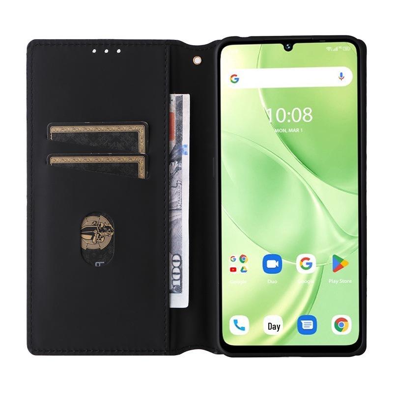 Совместимо с Umidigi G9 5G: Кожаный чехол для телефона Youmi G9 со слотом для карт, стерео-текстурой и магнитной крышкой-книжкой