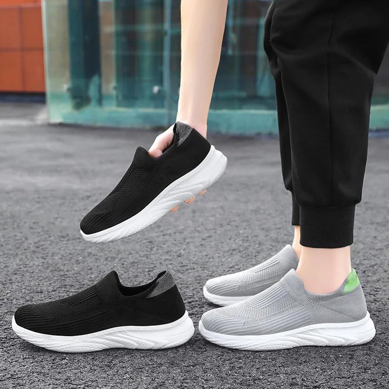 2024 Autumn New Men Breathable Shoes Outdoor Non Slip Walking Footwear Casual Soft Soled Light Shoe Fashion Comfort Men's Shoes