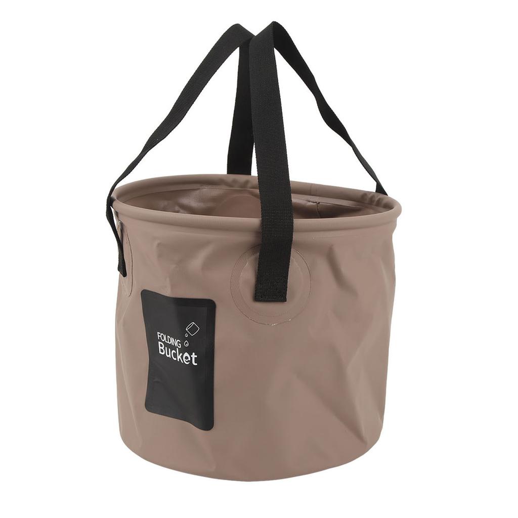 Collapsible Bucket 10L High Temperature Resistant Portable Folding Water Bucket with Handle for Camping Fishing Picnic