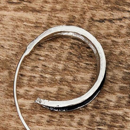 1 пара женских сережек-колец, большая круглая форма, тонкий дизайн, сплав, винтажный стиль, удобные висячие серьги, женские украшения для ушей