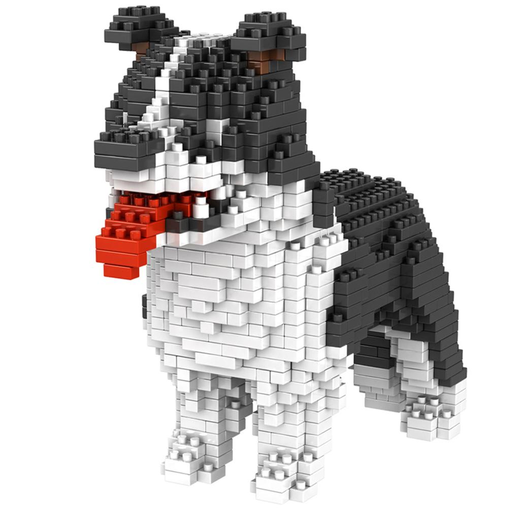 Конструктор в форме щенка колли, набор для сборки модели своими руками для развлечения и обучения, идеальная развивающая игрушка для любителей домашних животных