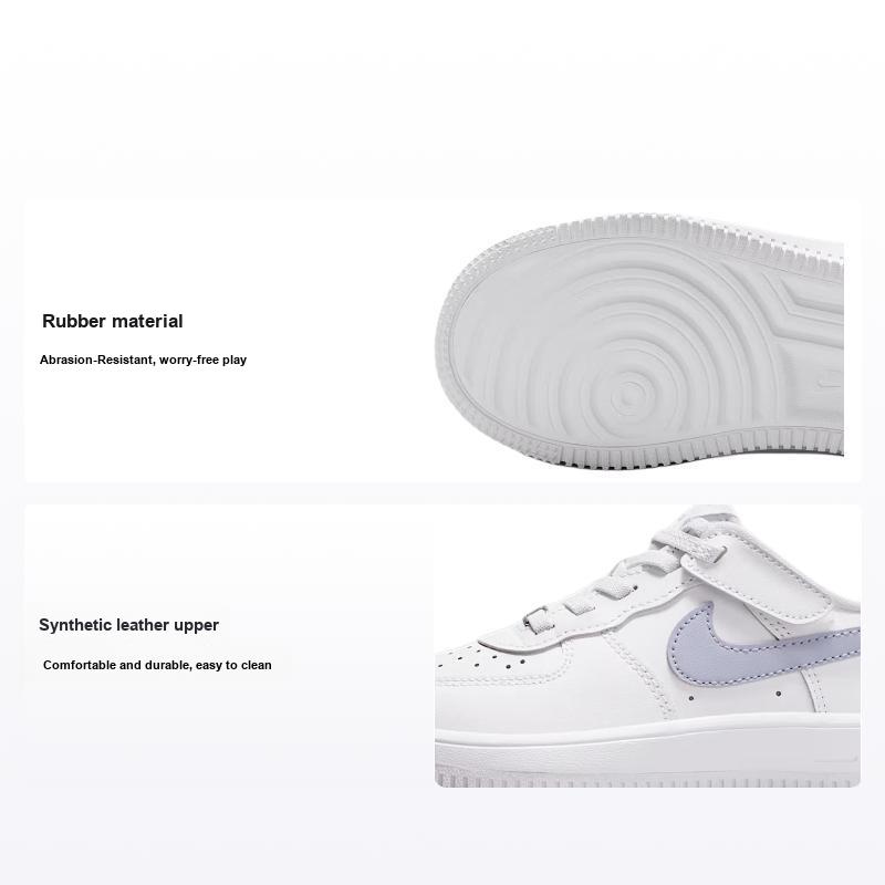 Nike Air Force 1 Low Easy On Легкие Универсальные Прочные Низкие Детские Кеды для Скейтбординга Белые Детские Кроссовки IH4498-112