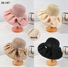 Весна и лето новый женский солнцезащитный колпак вязаная шапка универсальная дышащая шляпа от солнца большой бант складная модная шляпа от солнца