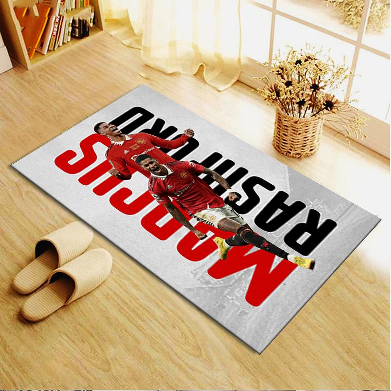 Marcus Rashford Carpet Rug for Living Room Bedroom Home Sofa Decoration,Kids play Non-slip Floor Mat