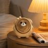 Portable USB Rechargeable Desktop Fan Small Personal Fan with Cute Dog Shape Design for Office Home Travel Use Quiet Operation