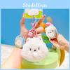 Samoyed Plush Cartoon Keyring With Magnetic Closure For Backpack And Key Holder