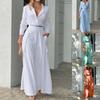 Fashion Plus Size Loose Casual Two 2 Pieces Pants Set Women New Elegant Simple Trousers Outfits Pockets Wide Leg Pants Suit Women Blouse 917