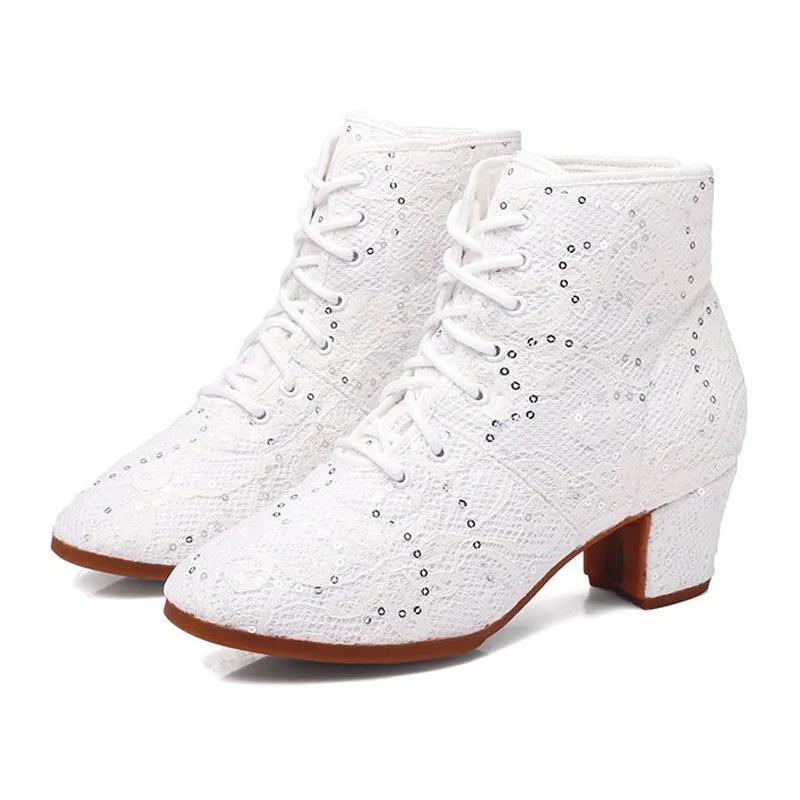 Женские сапоги Роскошные элегантные повседневные туфли до щиколотки для женщин Тенденции 2024 года Удобные парусиновые белые уличные сапоги на танкетке Осенние сапоги