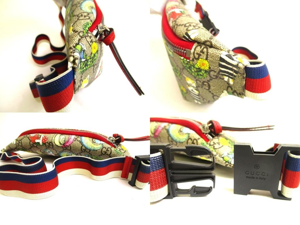 Оригинальная поясная сумка GUCCI GG Supreme Canvas Higuchi Yuko, сумка-ремень, наплечная сумка #a868, восстановленная