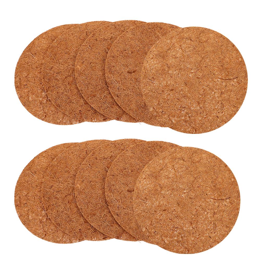 10 Pcs Coconut Fiber Thickened Pigeon Nest Mat Bird Breeding Egg Mats Natural Nesting Pad Parrot Breeding Pad Lightweight